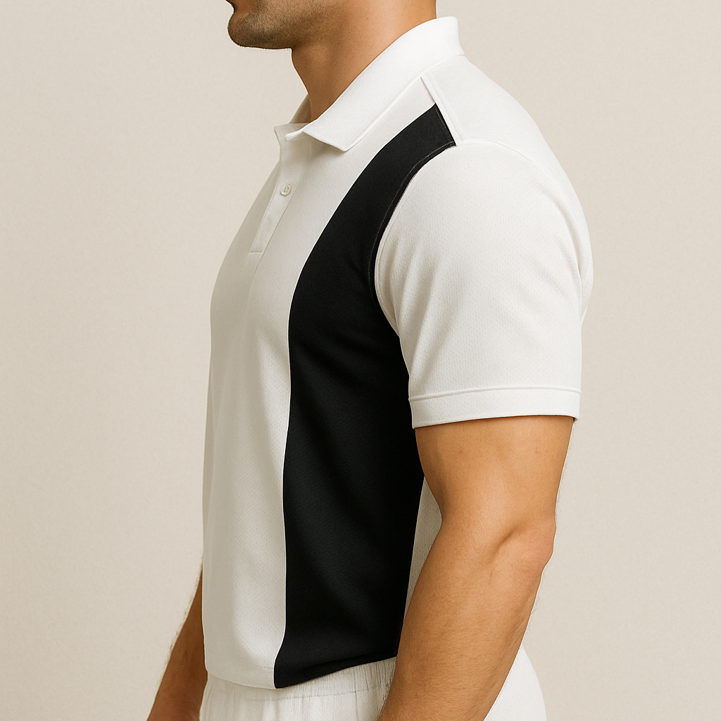 Superflex Retro-Polohemd Seite
